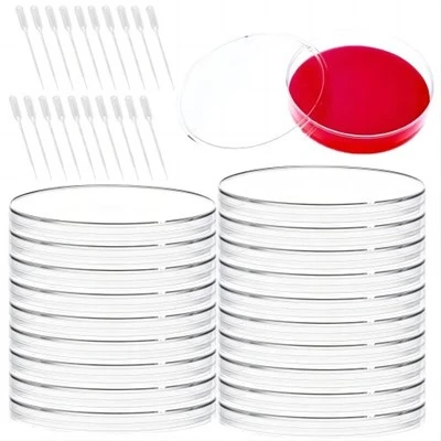 Sterylna plastikowa szalka Petriego o średnicy 90 mm i średnicy 60 mm